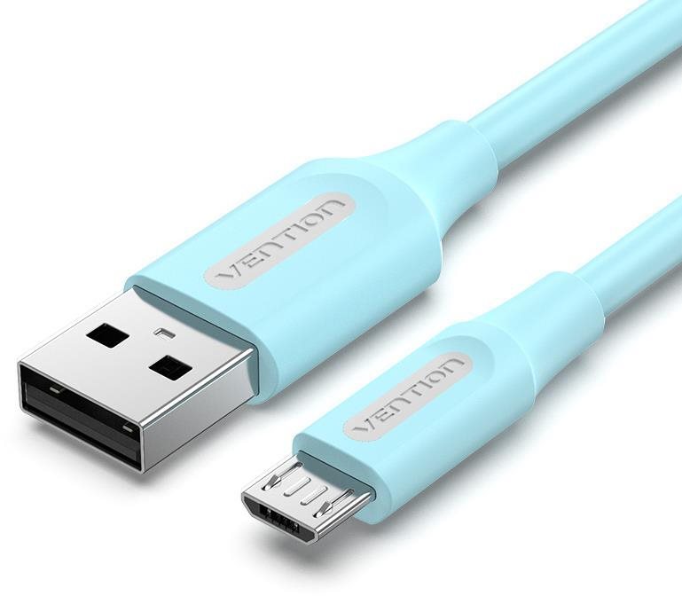 Vention USB 2.0 to Micro USB 2A Cable 1.5m Light Blue Datenkabel