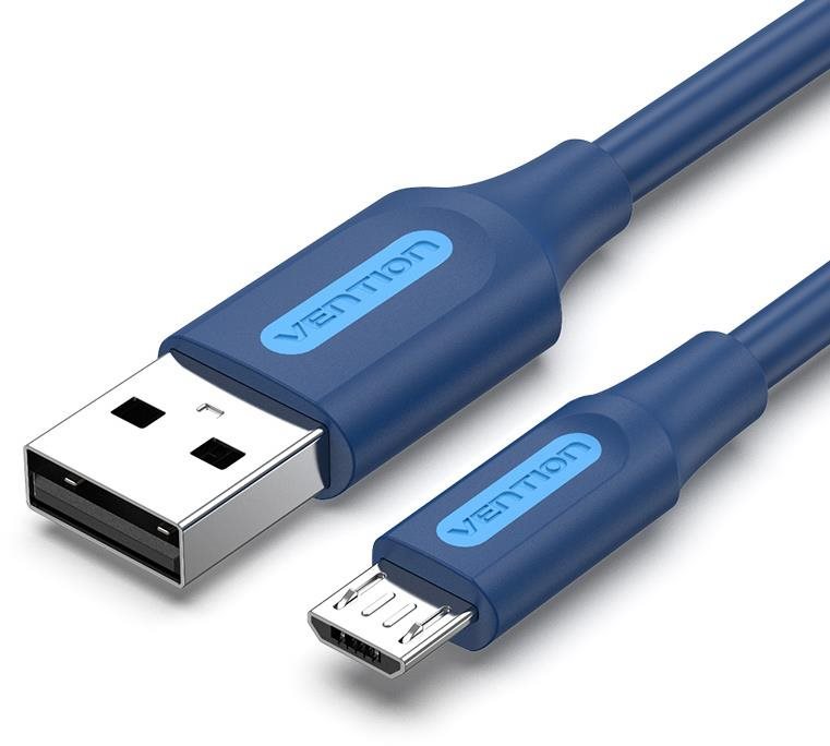 Vention USB 2.0 to Micro USB 2A Cable 1m Deep Blue Datový kabel