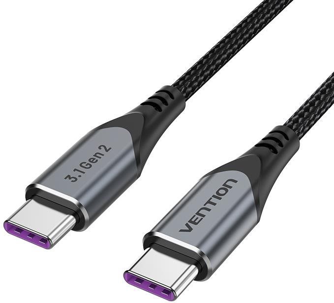 Vention USB-C 3.1 Gen2 100W 10Gbps Cable 1M Gray Aluminum Alloy...