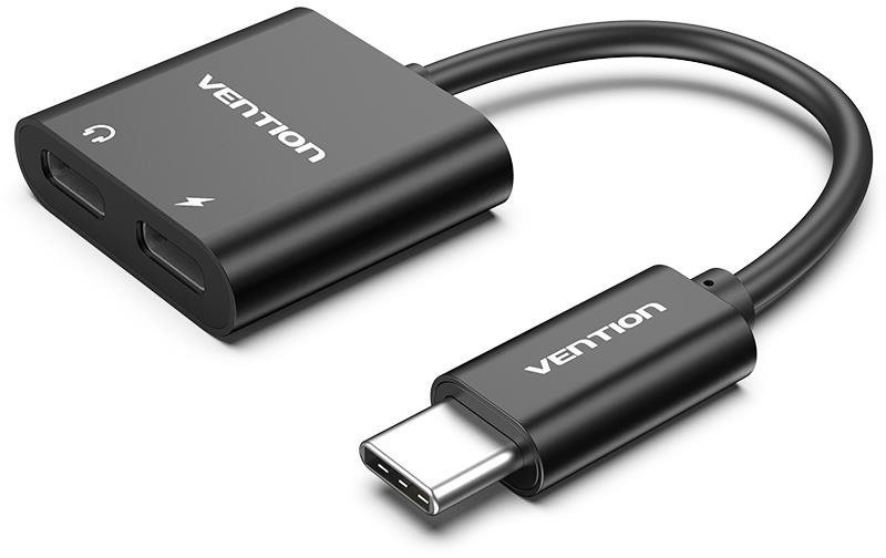 Vention Type-C to Dual Type-C Audio Adapter with Power Supply 0.1M...