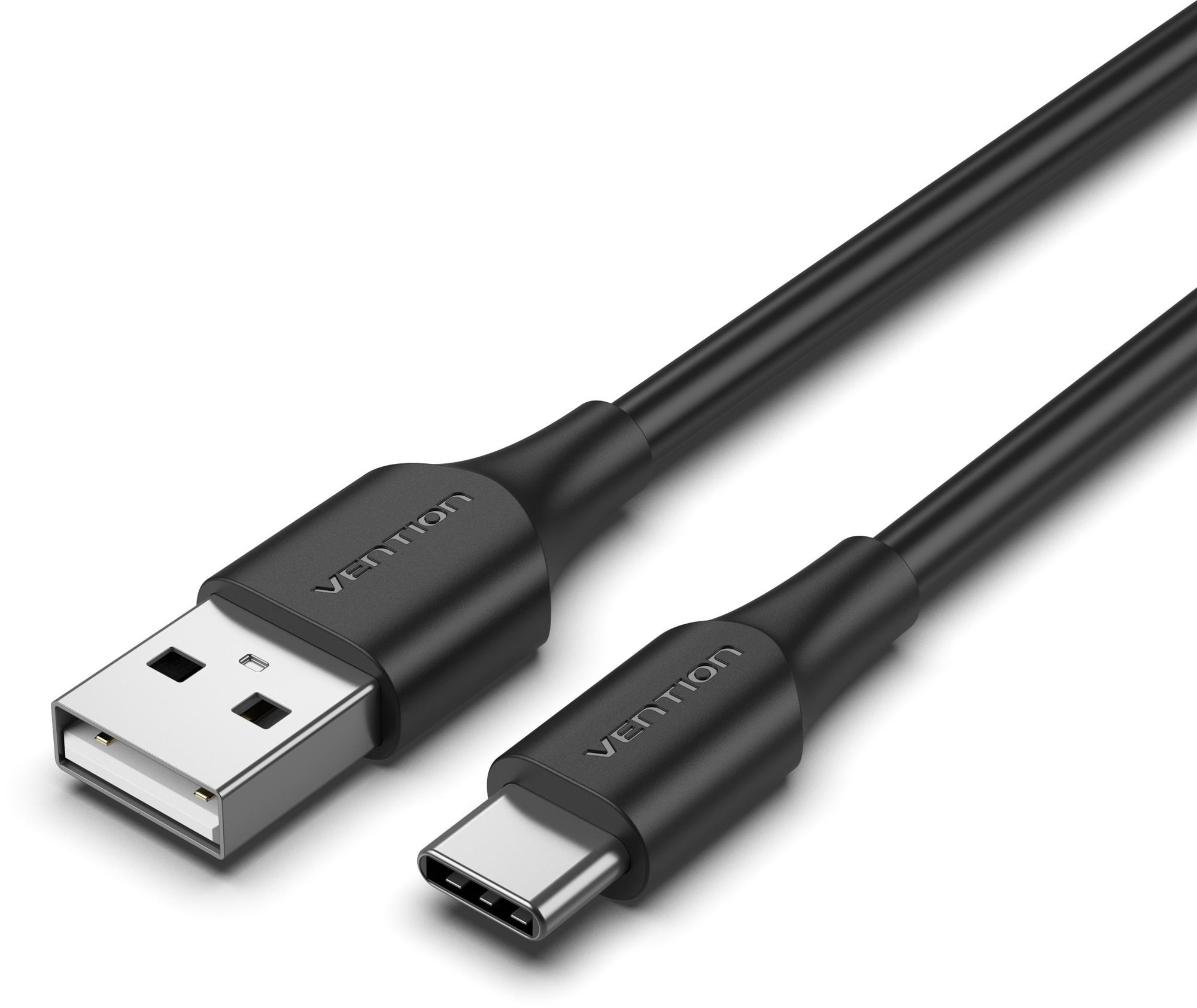 Vention USB 2.0 to USB-C 3A Cable 3m Black Adatkábel