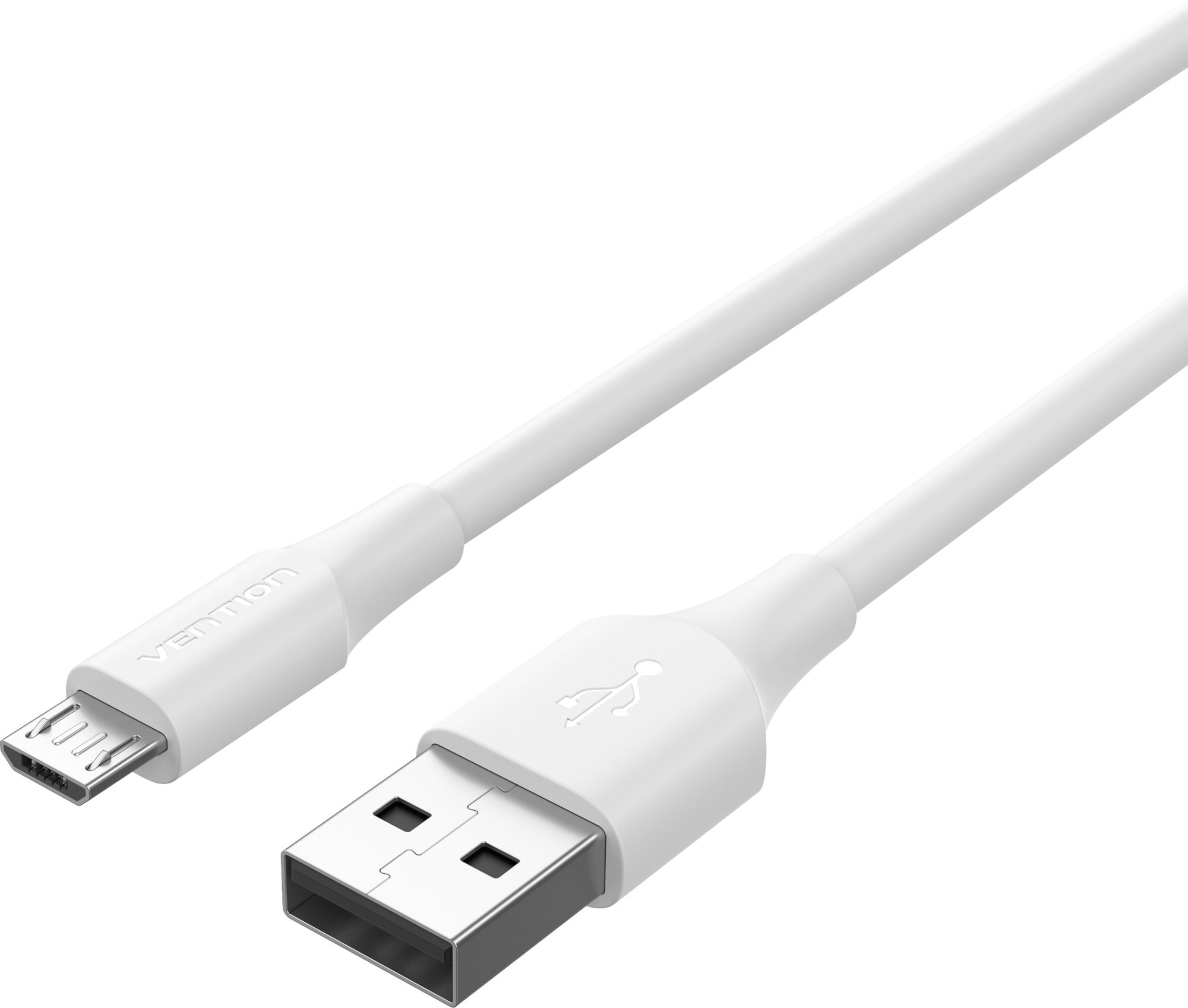 Vention USB 2.0 to micro USB 2A Cable 2M White Datenkabel