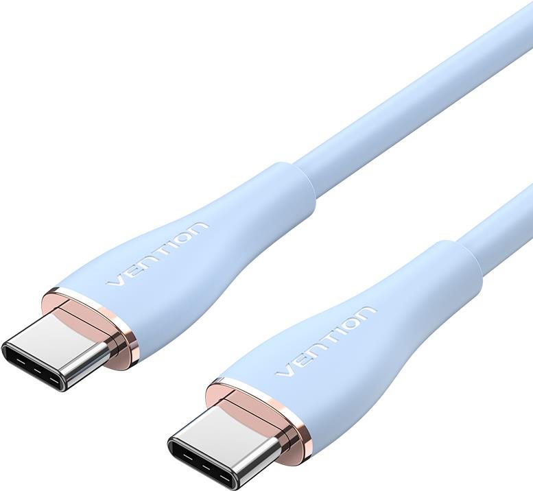 Vention USB-C 2.0 Silicone Durable 5A Cable 2m Light Blue Silicone...