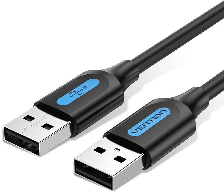Vention USB 2.0 Male to USB Male Cable 0.5M Black PVC Type Data Cable