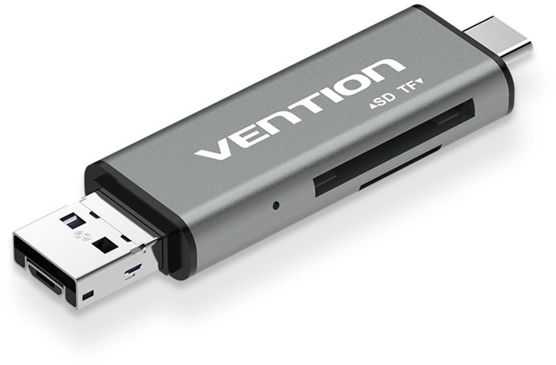Vention USB2.0 Multi-function Card Reader Gray Kartenlesegerät