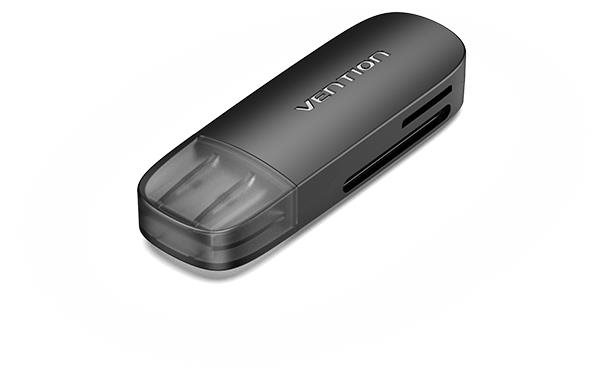 Vention 2-in-1 USB 3.0 A Card Reader(SD+TF) Black Dual Drive Letter...