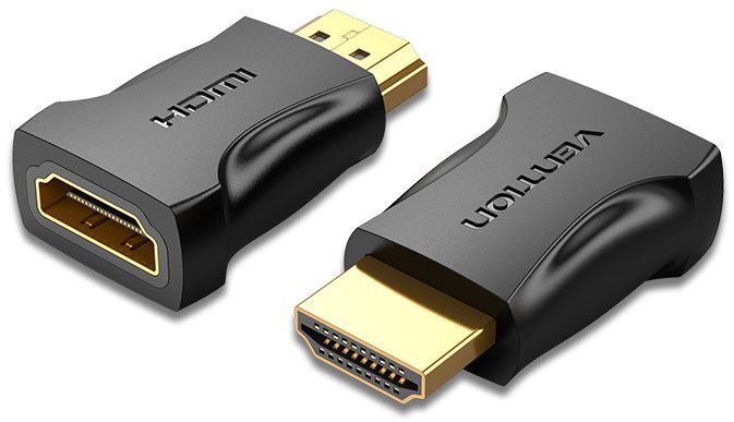 Vention HDMI Male to Female Adapter Black 2 Pack Adaptateur