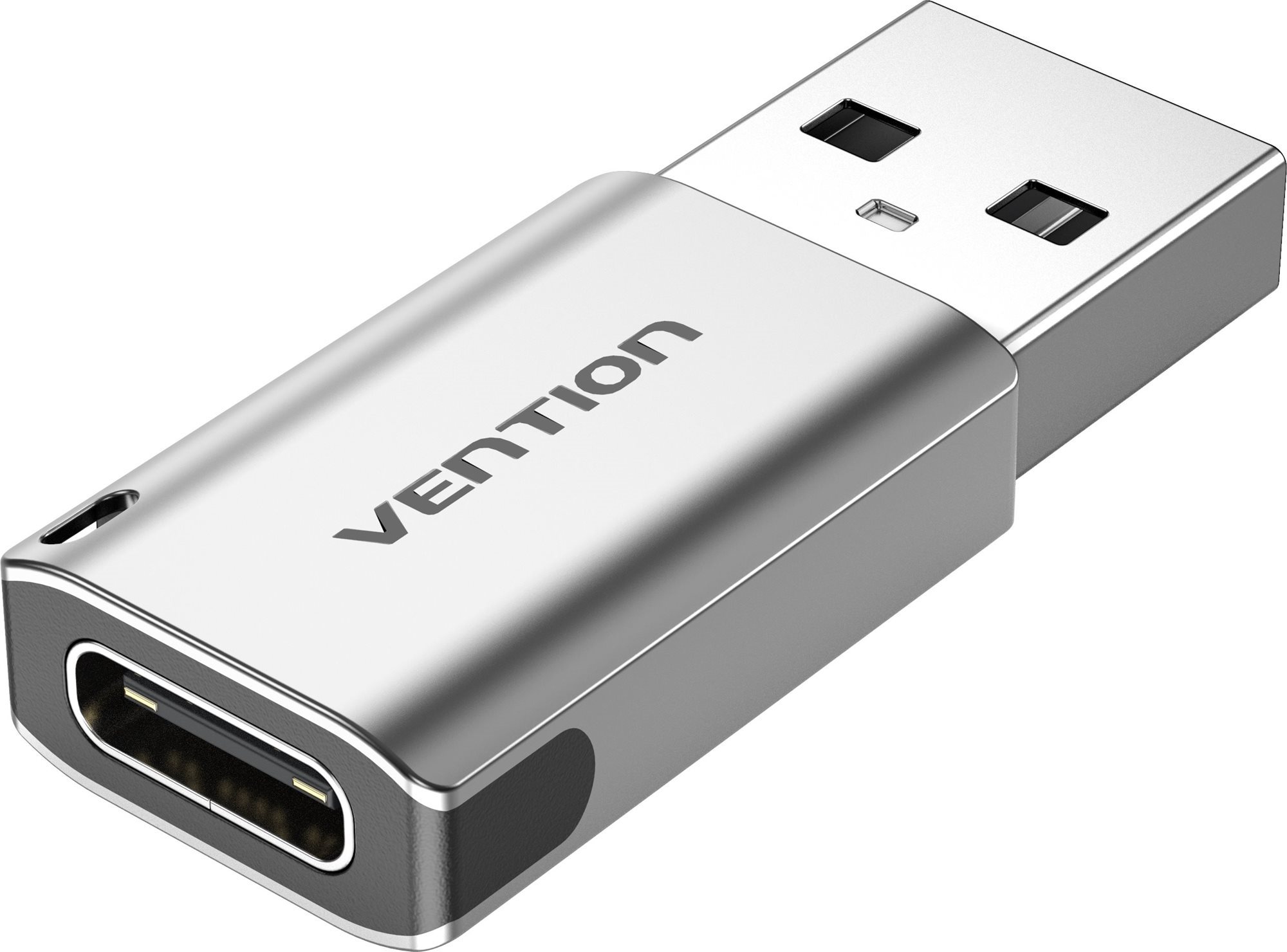 Vention USB 3.0 (M) to USB-C (F) Adapter Gray Aluminum Alloy Type...