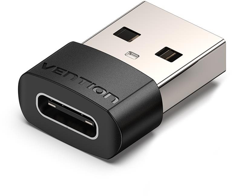 Vention USB 2.0 (M) auf USB-C (F) OTG Adapter Black PVC Type Adapter