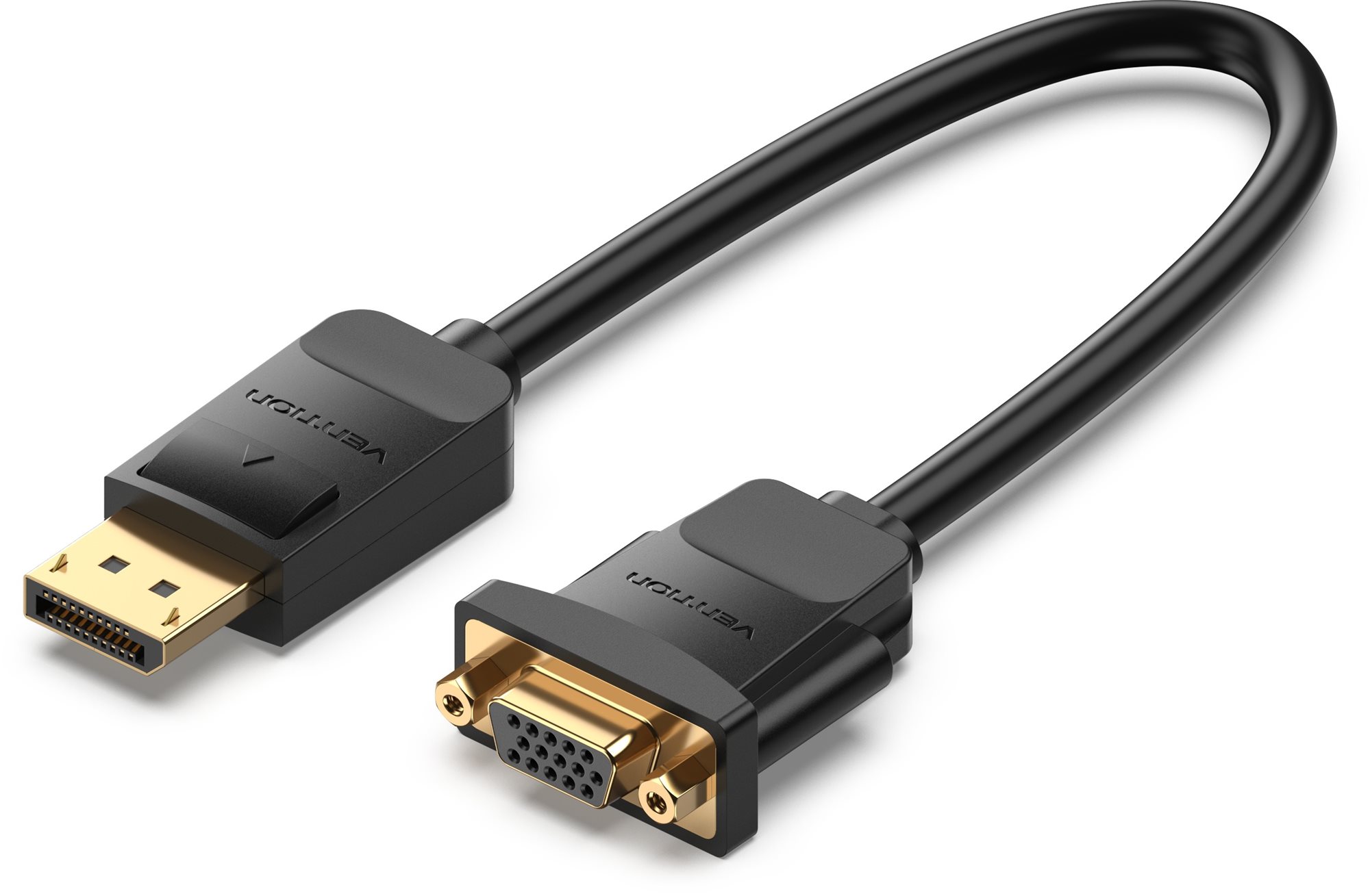 Vention DP Male to VGA Female HD Cable 0.15 m Black Redukcia