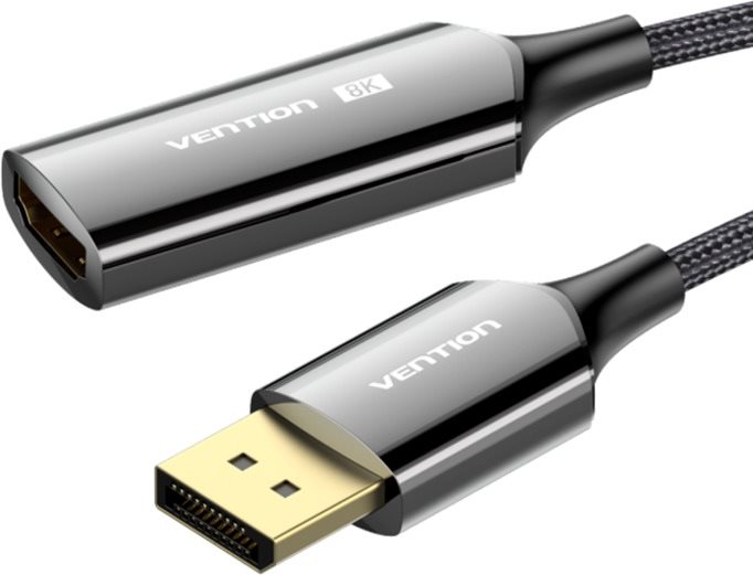 Vention Cotton Braided DP Male to HDMI Female 8K Converter 0.25M...