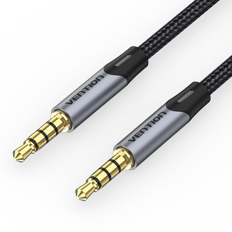 Vention TRRS 3,5 mm Male to Male Aux Cable 1,5 m Gray Audio kábel