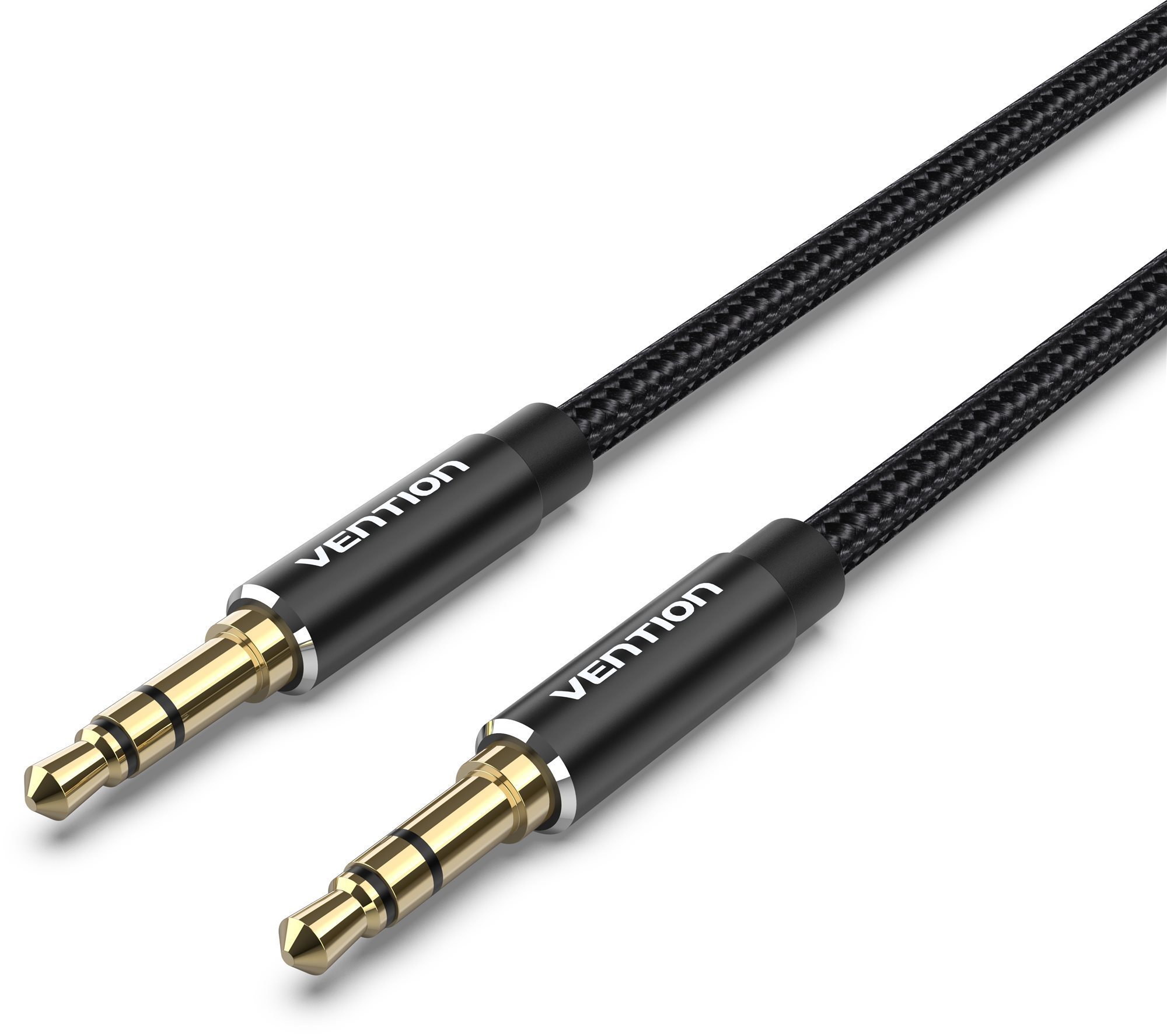 Vention Cotton Braided 3.5 mm Male to Male Audio Cable 3 m Black...