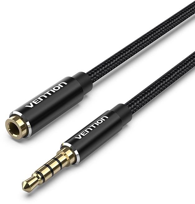 Vention Cotton Braided TRRS 3.5mm Male to 3.5mm Female Audio...