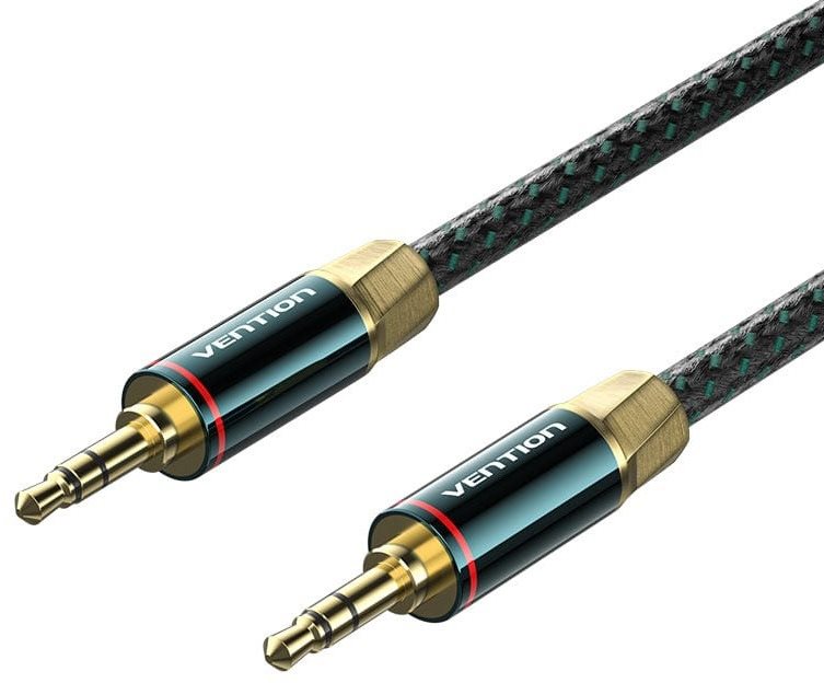 Vention Cotton Braided 3.5mm Male to Male Audio Cable 0.5M Green...