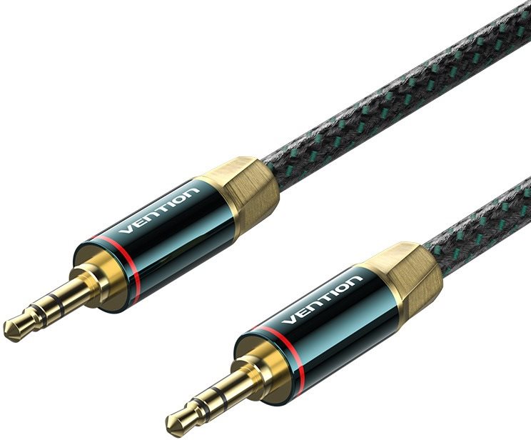 Vention Cotton Braided 3.5mm Male to Male Audio Cable 1m Green...