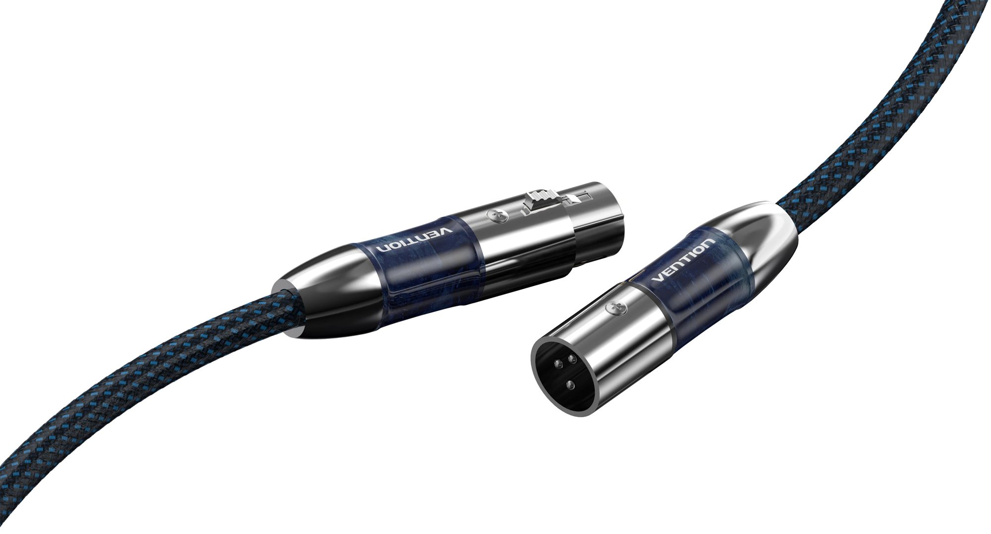 Vention XLR Male to XLR Female Microphone Cable (Hi-Fi) 3m Blue...