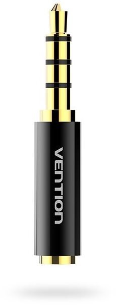 Vention 3.5mm Jack Male to 2.5mm Female Audio Adapter Black Metal...