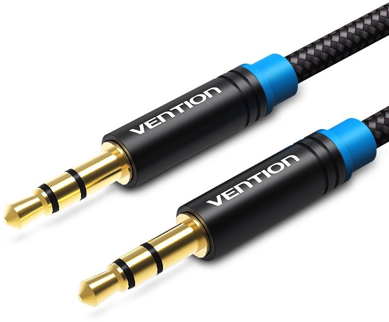 Vention Cotton Braided 3.5mm Jack Male to Male Audio Cable, 1.5m,...