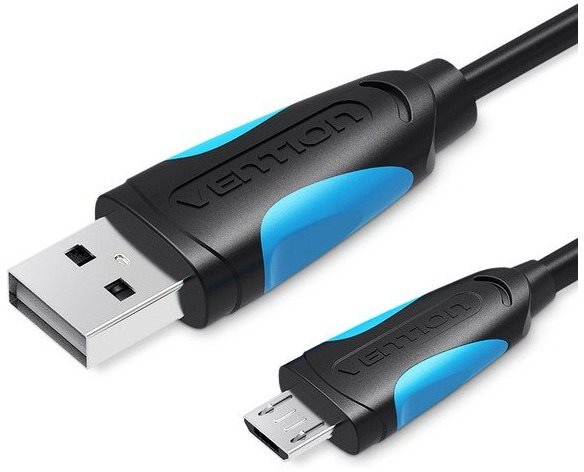 Vention USB2.0 -> microUSB Cable, 3m, Black Data Cable