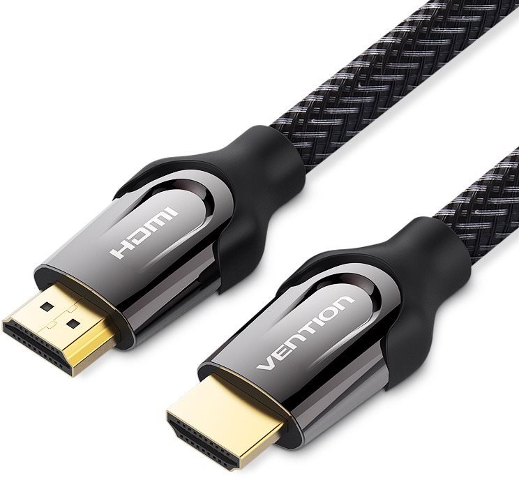 Vention Nylon Braided HDMI 1.4 Cable, 8m, Black, Metal Type Video...