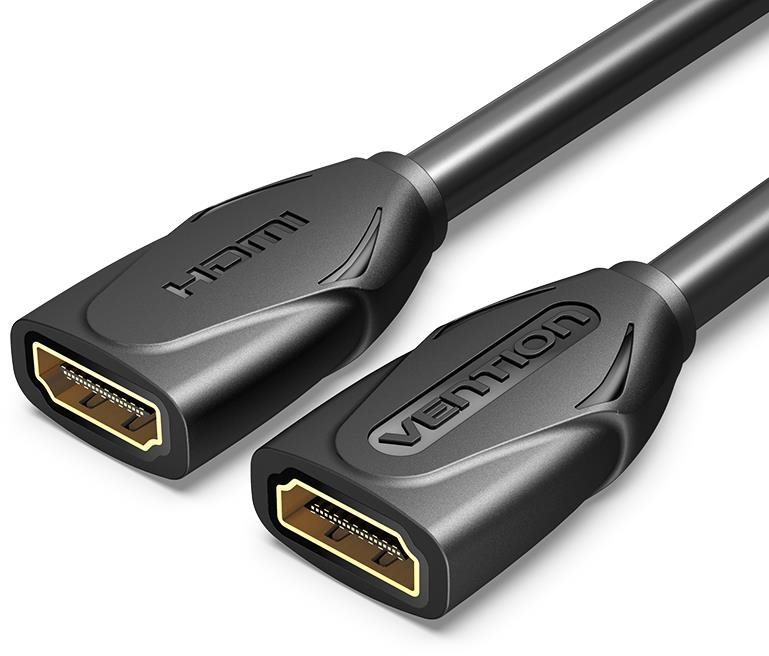 Vention Câble d'extension HDMI femelle vers femelle 0.5M Noir Câble...