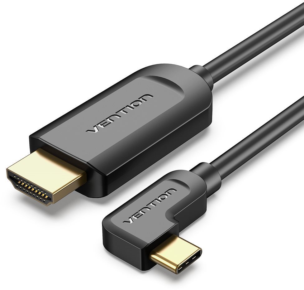 Vention Type-C (USB-C) to HDMI Cable Right Angle 1,5 m Black Video...