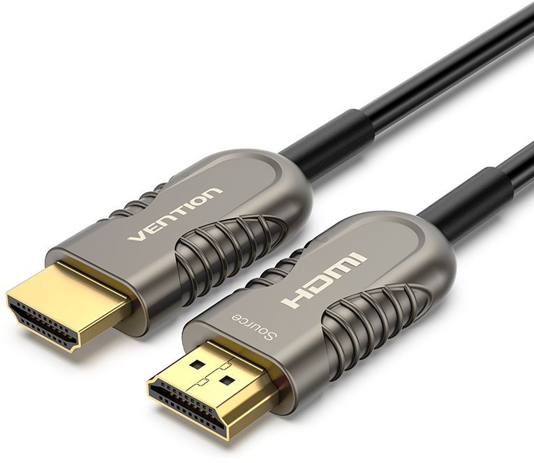 Vention Optical HDMI 2.1 Cable 8K, 40m, Black, Metal Type Video Cable