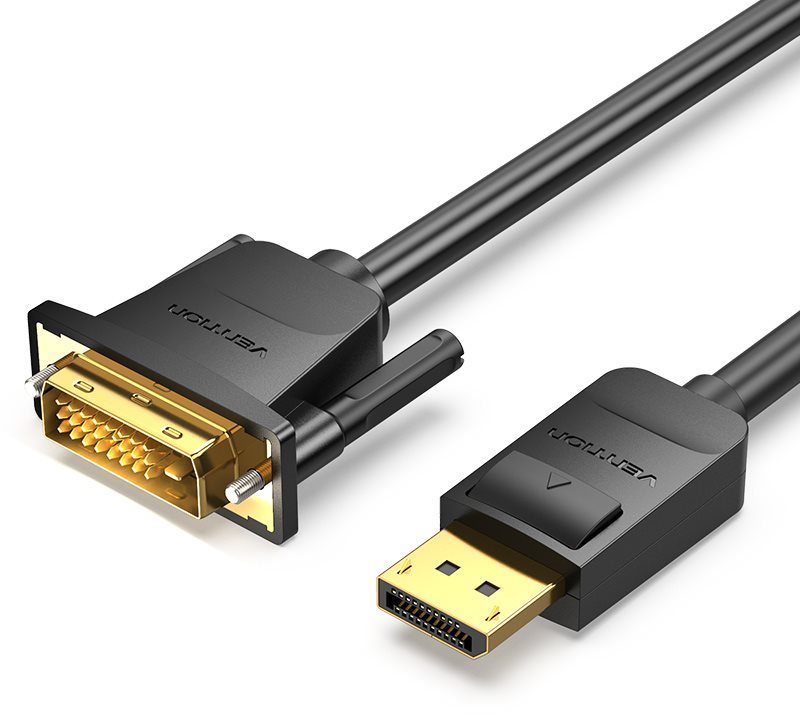 Vention DisplayPort (DP) to DVI Cable 1 m Black Video kábel