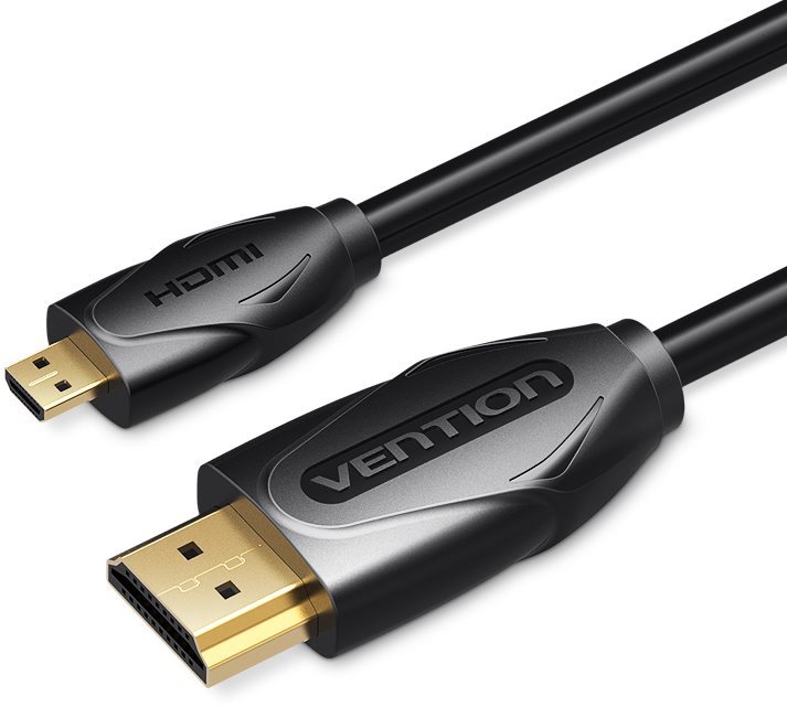 Vention Micro HDMI to HDMI Cable, 1.5m, Black Video Cable