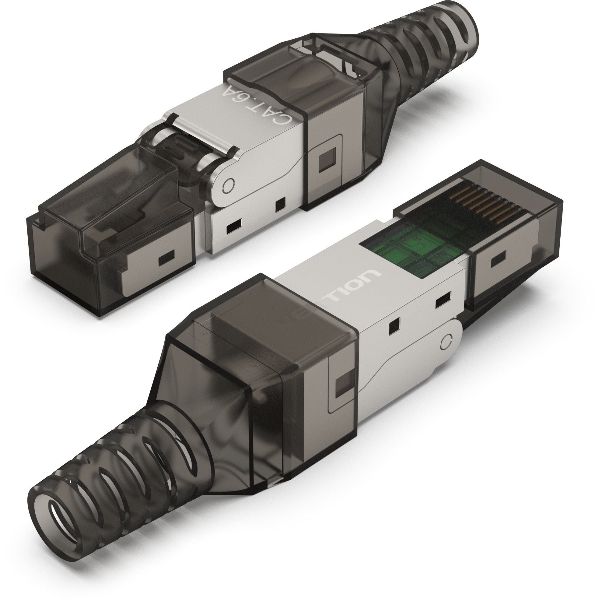 Vention Cat.6A FTP Toolless RJ45 Modular Plug Gray PC Boots Type...