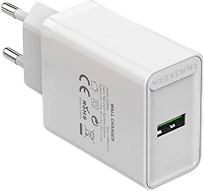 Vention 1-port USB Wall Quick Charger (18W) White Nabíječka do sítě
