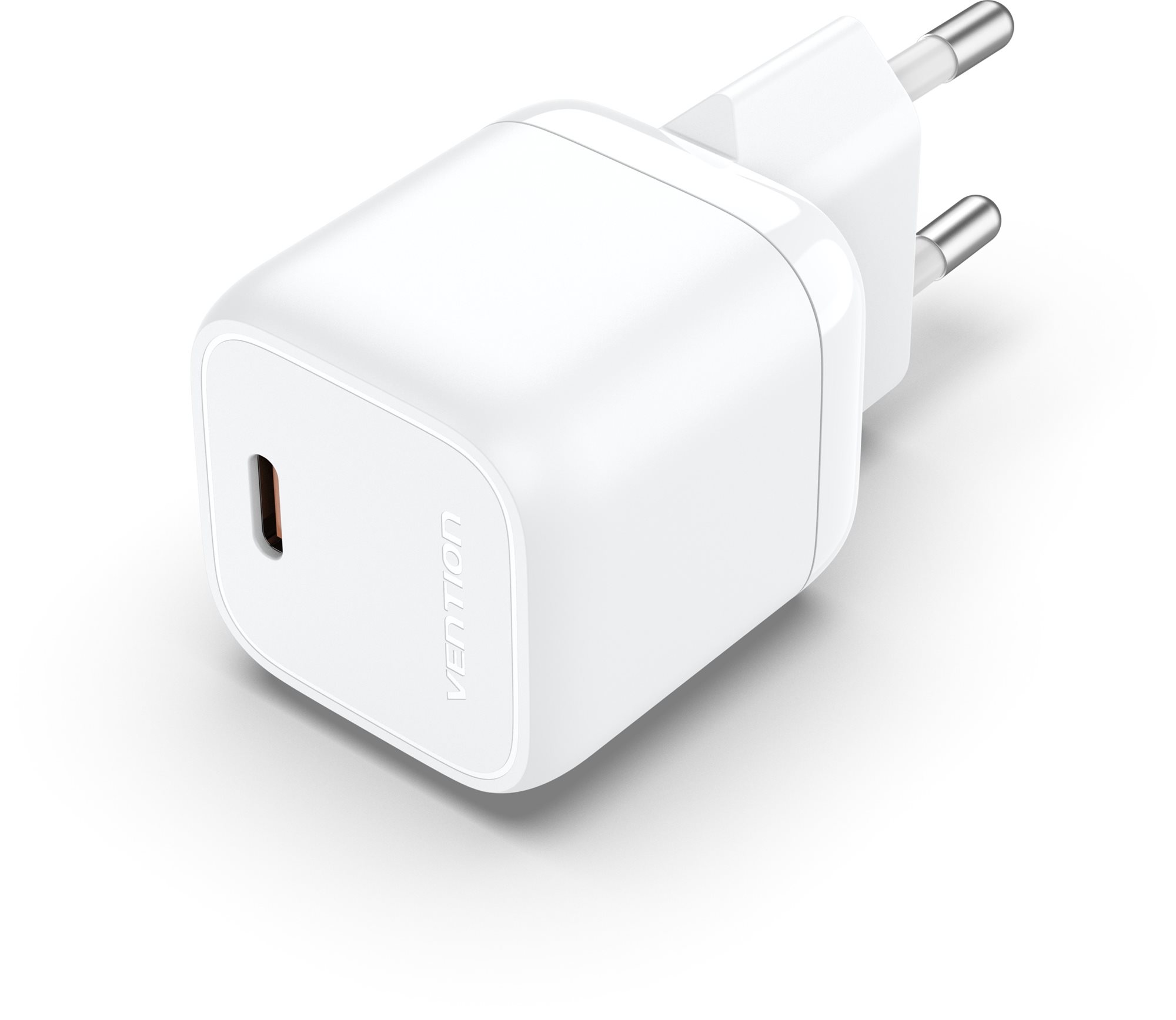Vention 1-port Stylish USB-C GaN Charger (30W) White Töltő adapter