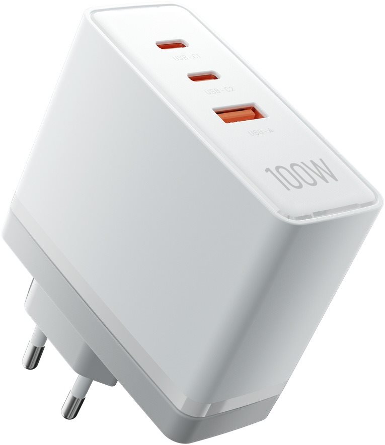 Vention Ultra 3-Port USB (C+C+A) GaN Charger (100W/100W/30W) White...