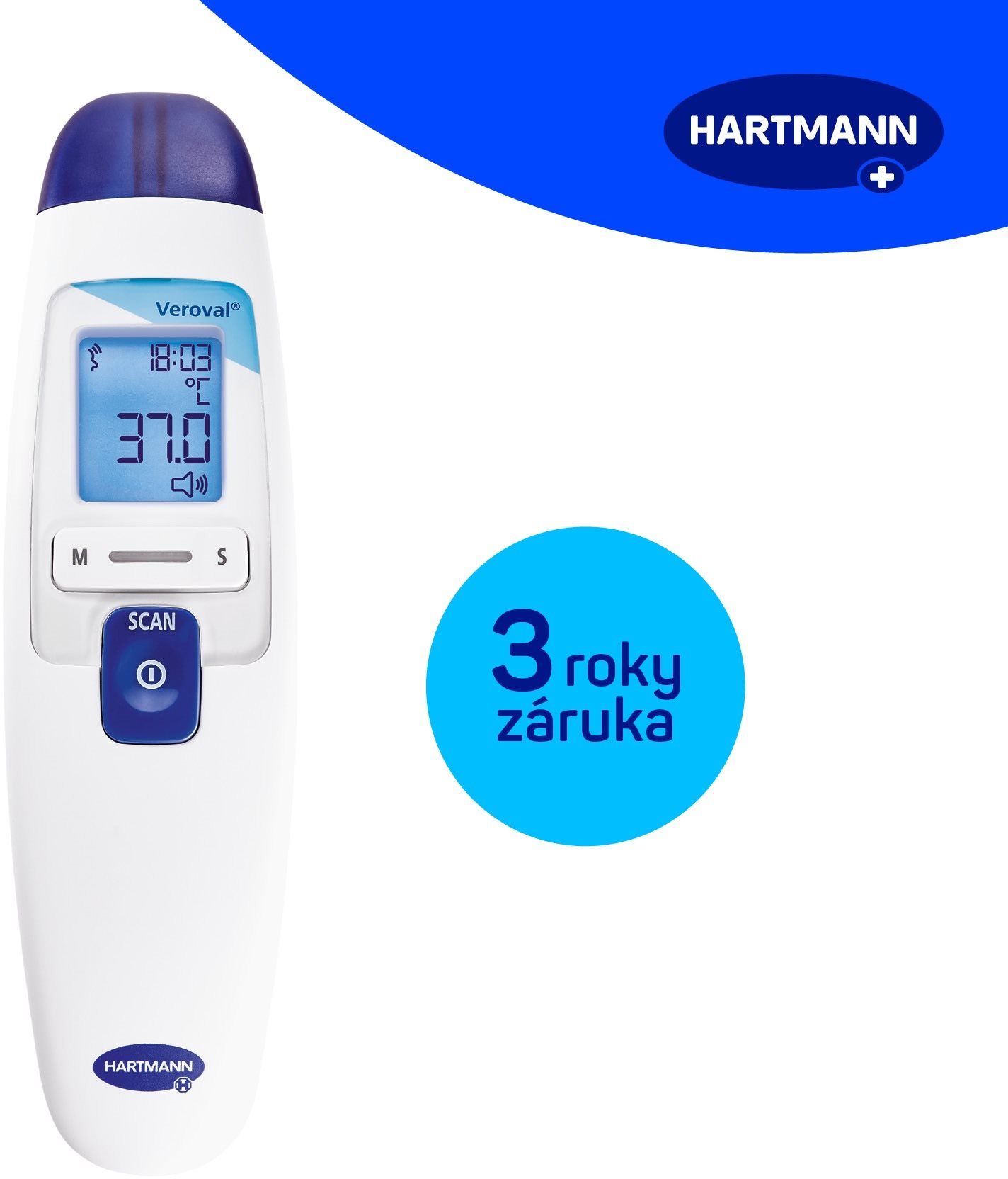 HARTMANN Veroval - Horúčka, Infračervený dotykový teplomer Teplomer