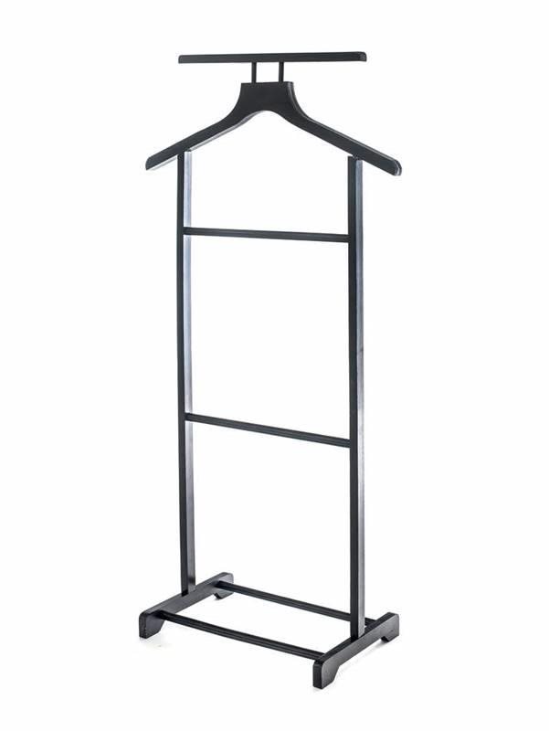 Nemý domáci sluha drevený 99 cm, tmavý Stojan na oblečenie