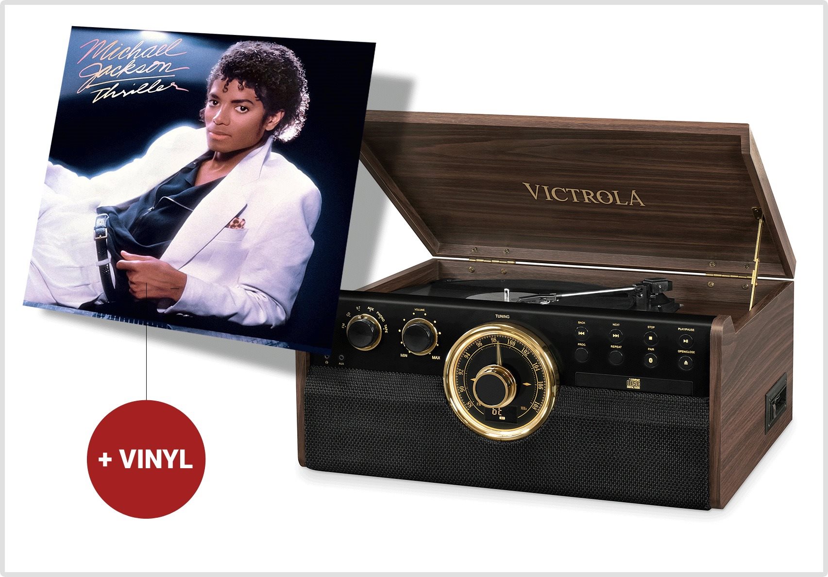 Victrola VTA-270B hnedý Gramofón