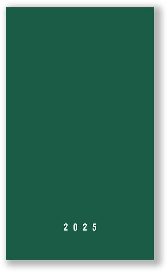 VIKPAP Diář týdenní zelený 2025, 10 × 17 cm Týdenní diář