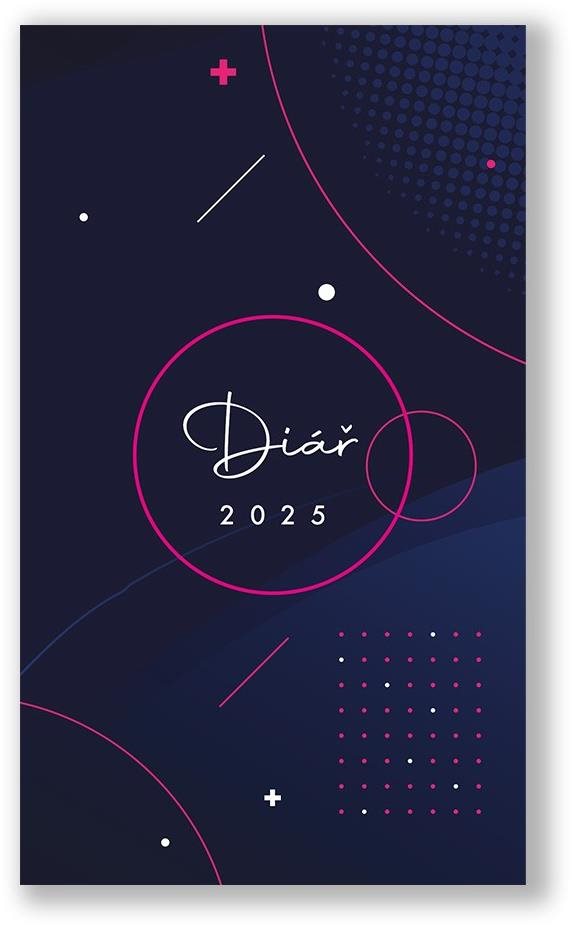 VIKPAP Diář týdenní neon 2025, 10 × 17 cm Týdenní diář