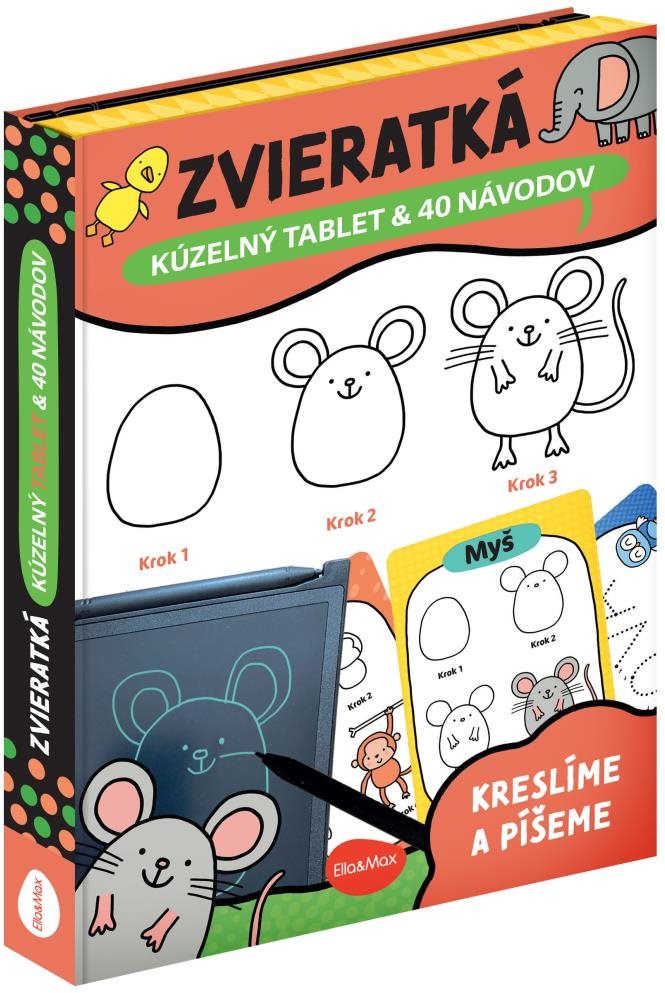 Ella & Max Kúzelný tablet & 40 návodov – zvieratká Elektronická...