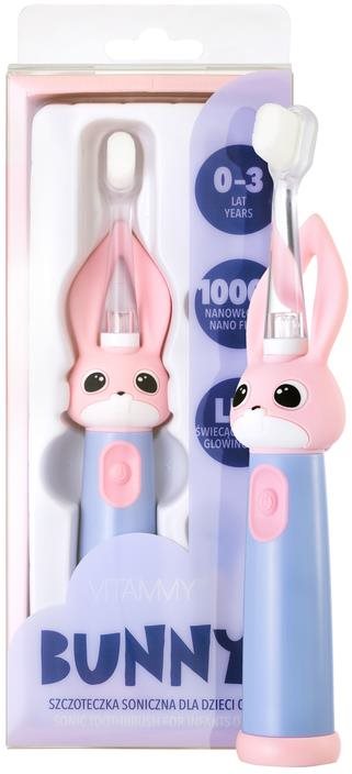 VITAMMY Bunny s LED svetlom a nanovláknami, 0-3 roky, ružový...