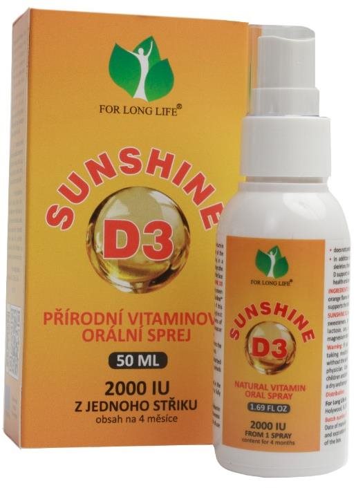 For Long Life – Sunshine D3 vitamín Vitamín D