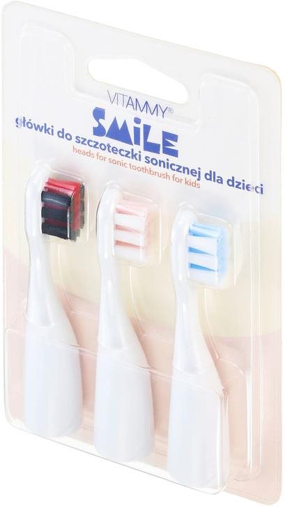 VITAMMY SMILE 3 ks vzor medveď, čierna mačka, pes Náhradné hlavice...