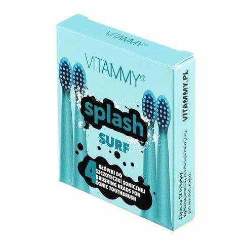 VITAMMY SPLASH, kék/surf, 4db Elektromos fogkefe fej