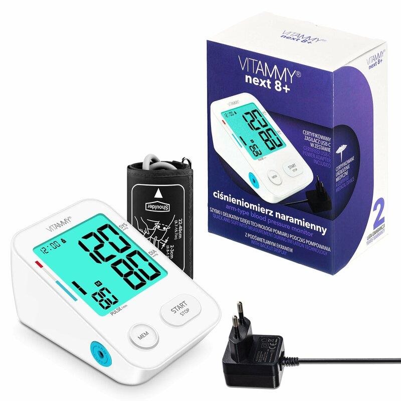VITAMMY NEXT 8+ + AC adapter Vérnyomásmérő