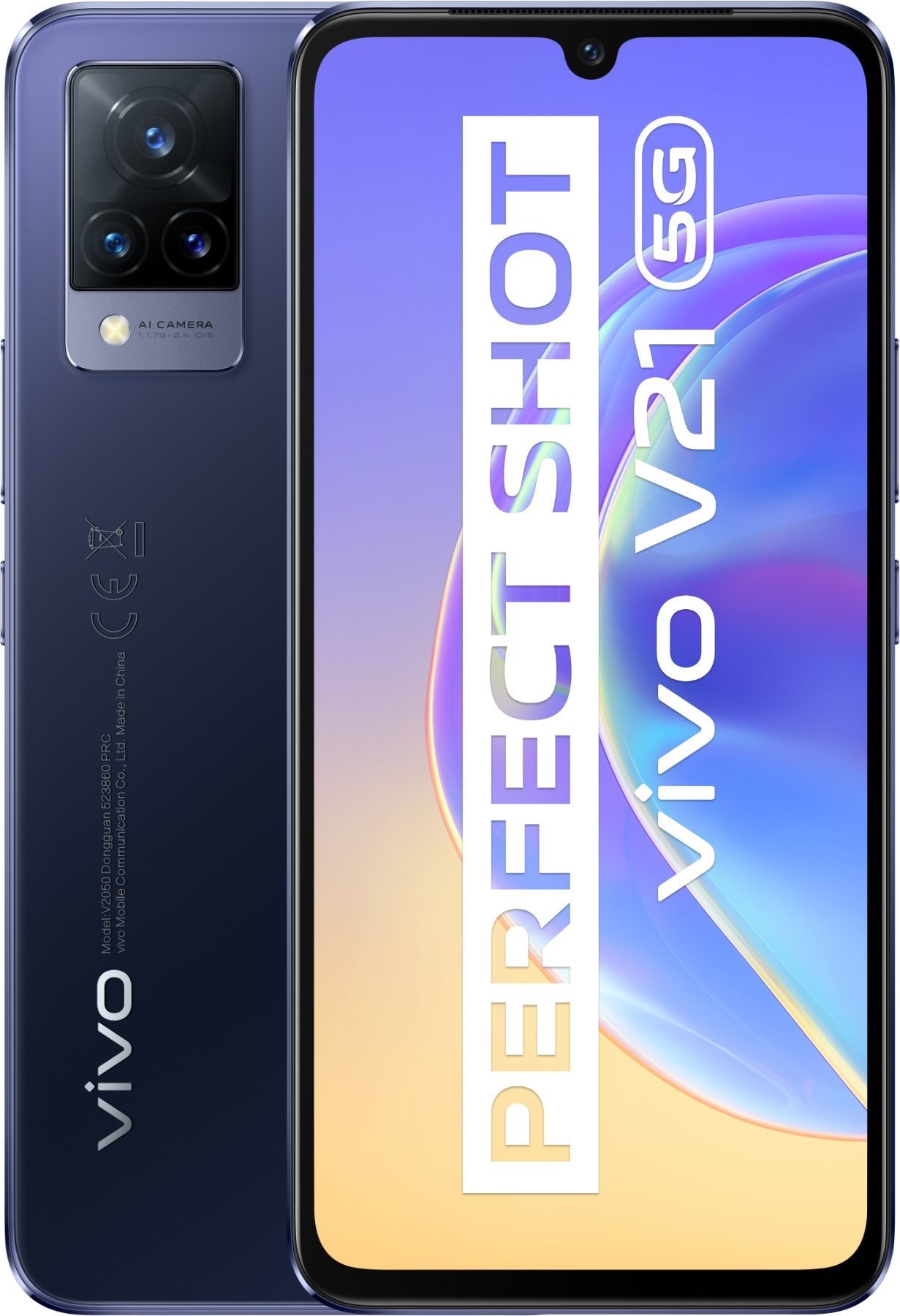 Vivo V21 5G 8GB/128GB kék Mobiltelefon
