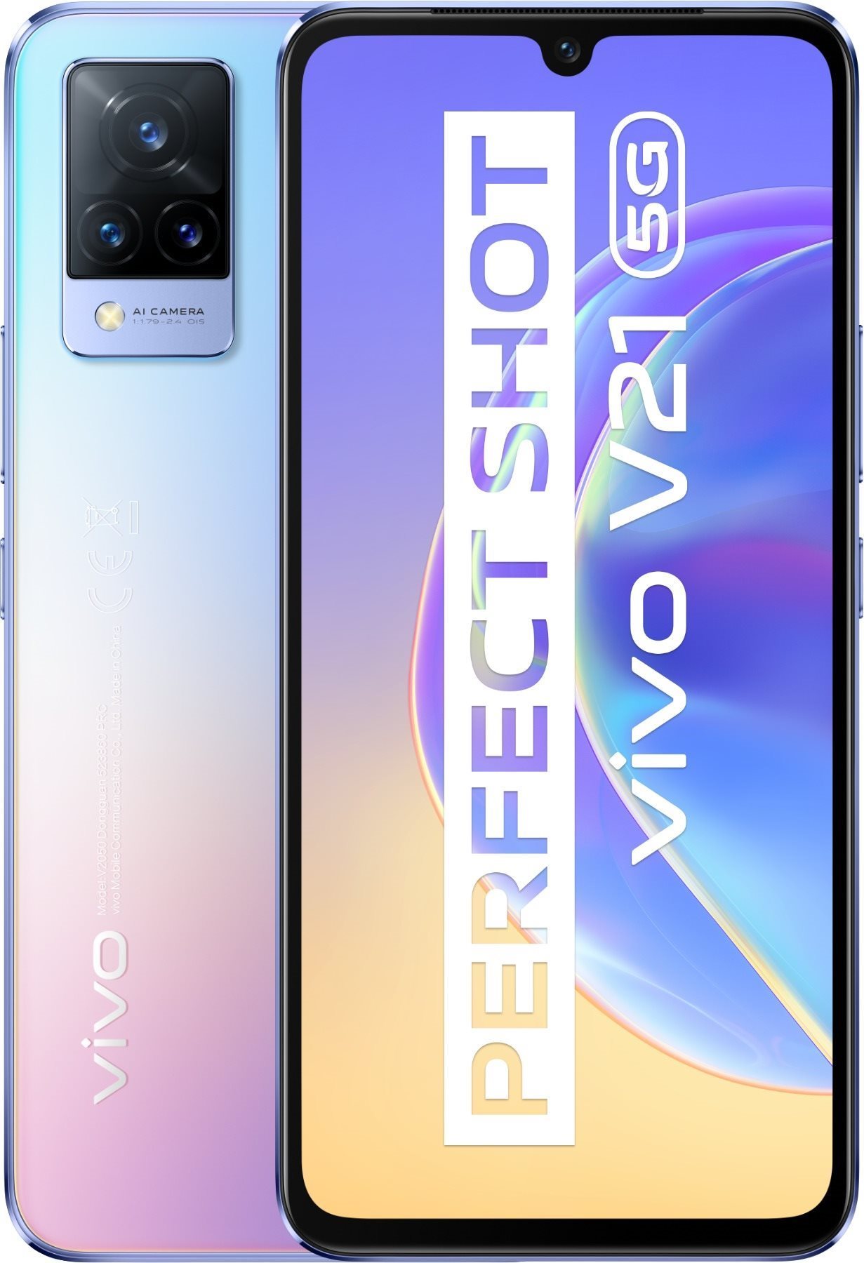 Vivo V21 5G 8+128GB modrý Mobilný telefón
