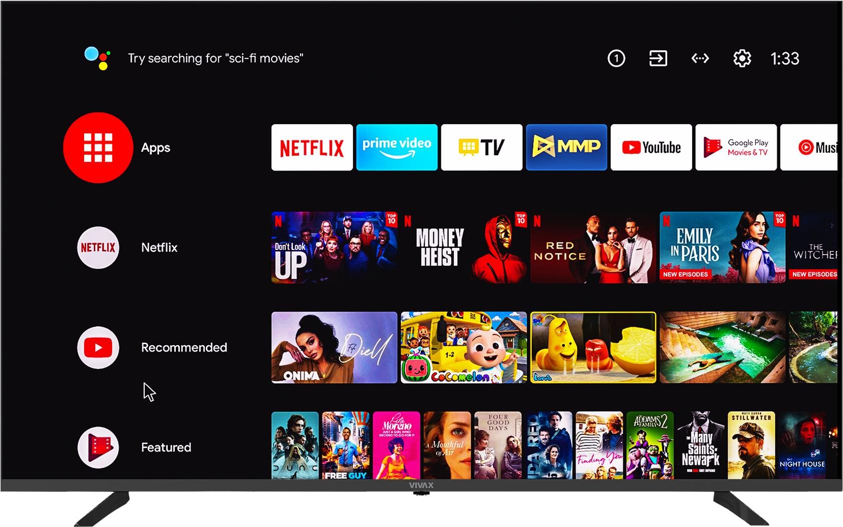 50" VIVAX 50UHD10K Televízor