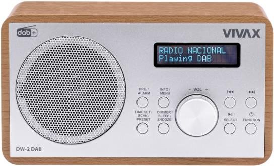 VIVAX DW-2 DAB Brown Rádio