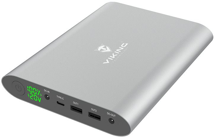 Viking Smartech II 40000mAh, QC 3.0 - szürke Power bank
